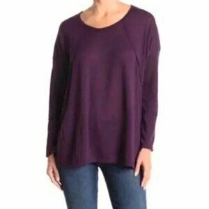 New Forgotten Grace XS Purple Womens Top Blouse Green Shirt NWT